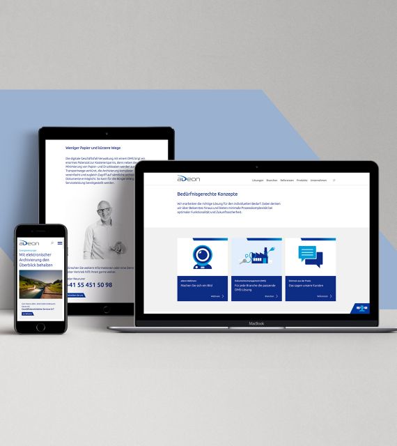Ein neuer Webauftritt für adeon ag